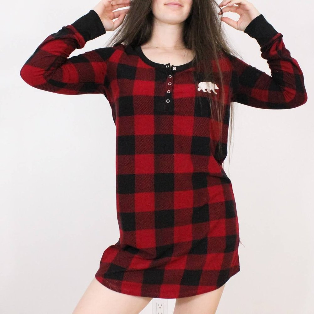 *Family Jamies Red Plaid PJ Dress
